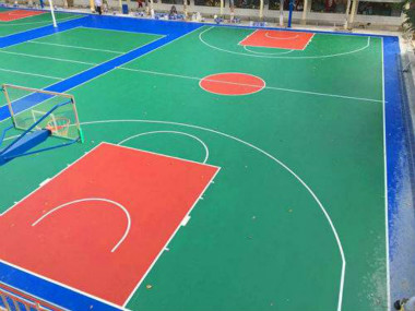 金东区塑胶篮球场铺设单位
