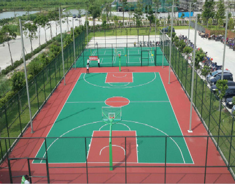 嵊泗县硅PU篮球场