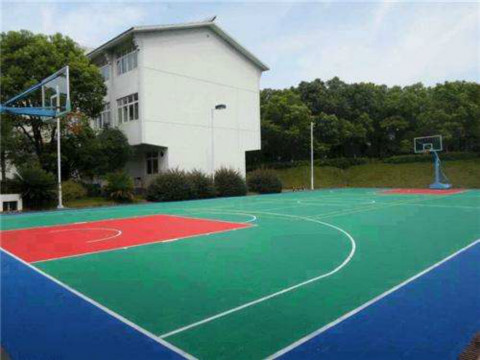 滨海塑胶篮球场